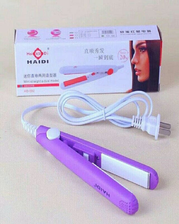 Mini Small Hair Straightener Student Mini Crystal Flat Iron Bangs Straight Hair Curler Fashion Portable Hair Styling Tools