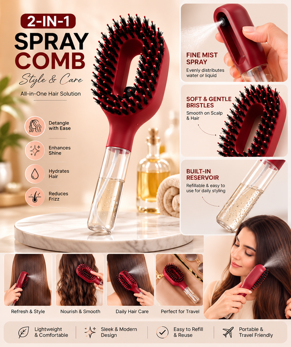 Innovative Spray Styling Comb