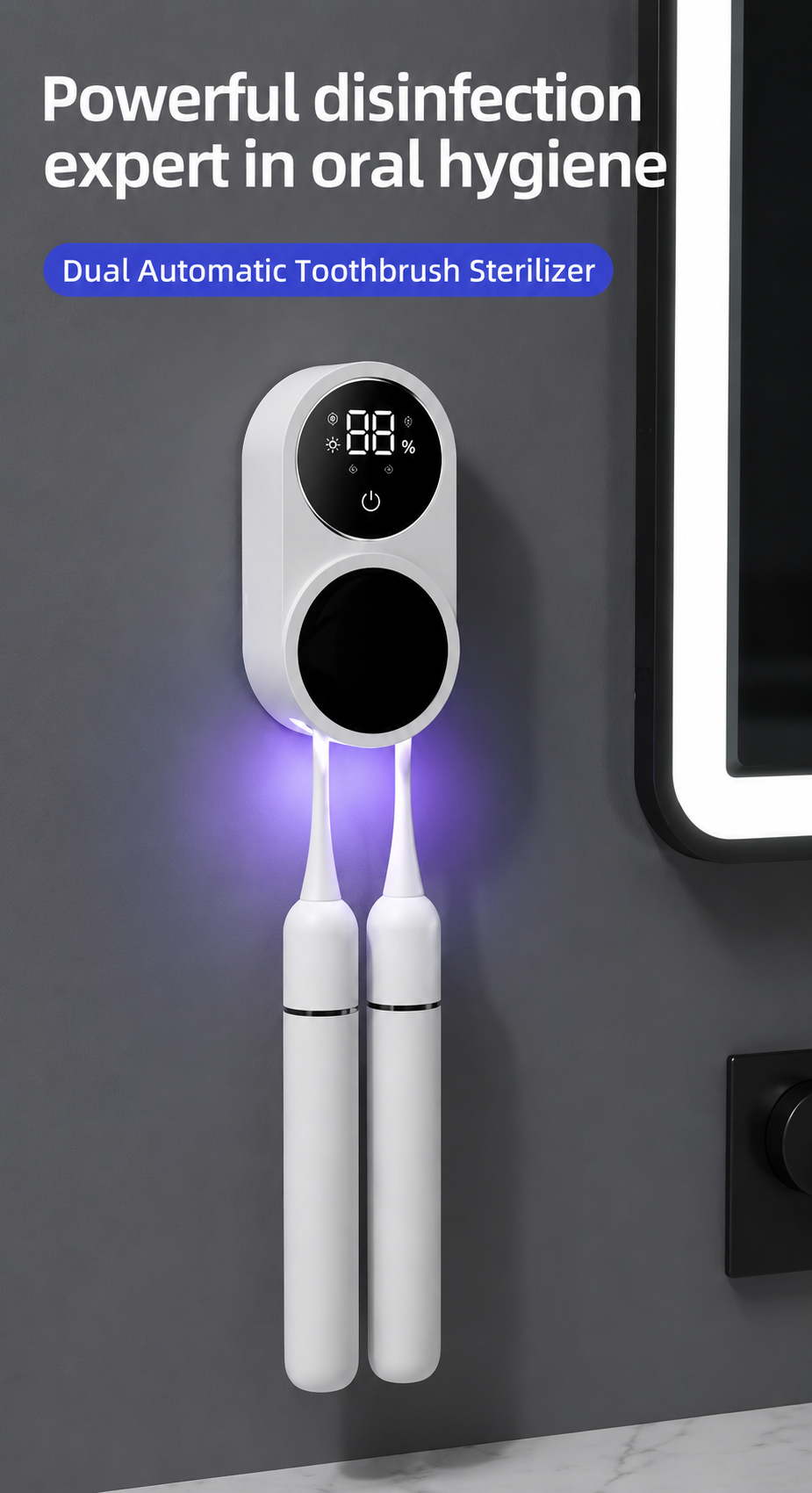 Dual Automatic Toothbrush Sanitizer