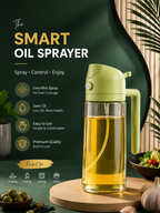 Oil Spray Bottle – Refillable Mist Sprayer for Healthy Cooking