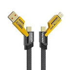 4-in-1 Fast Charging Cable – USB-A & USB-C to Type-C / Micro USB / Lightning