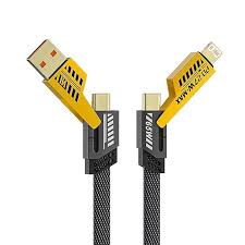 4-in-1 Fast Charging Cable – USB-A & USB-C to Type-C / Micro USB / Lightning